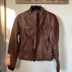 Faux leather jacket